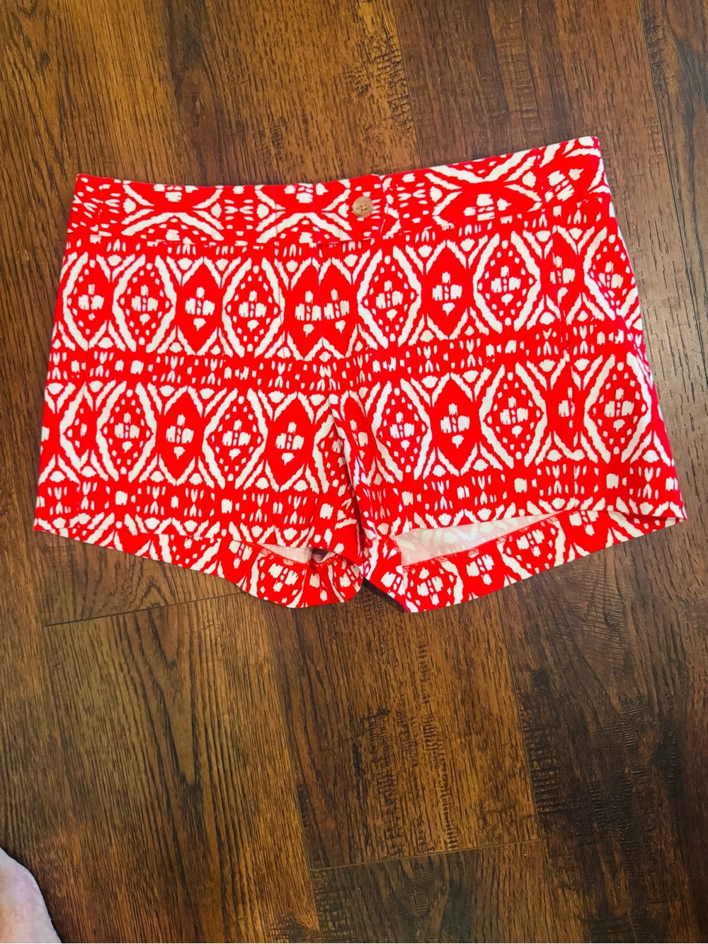 Jcrew City Fit Red Patterned Women’s Shorts